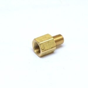 BRASS HEX COUPLER 3/8 FPT X 1/4 FPT