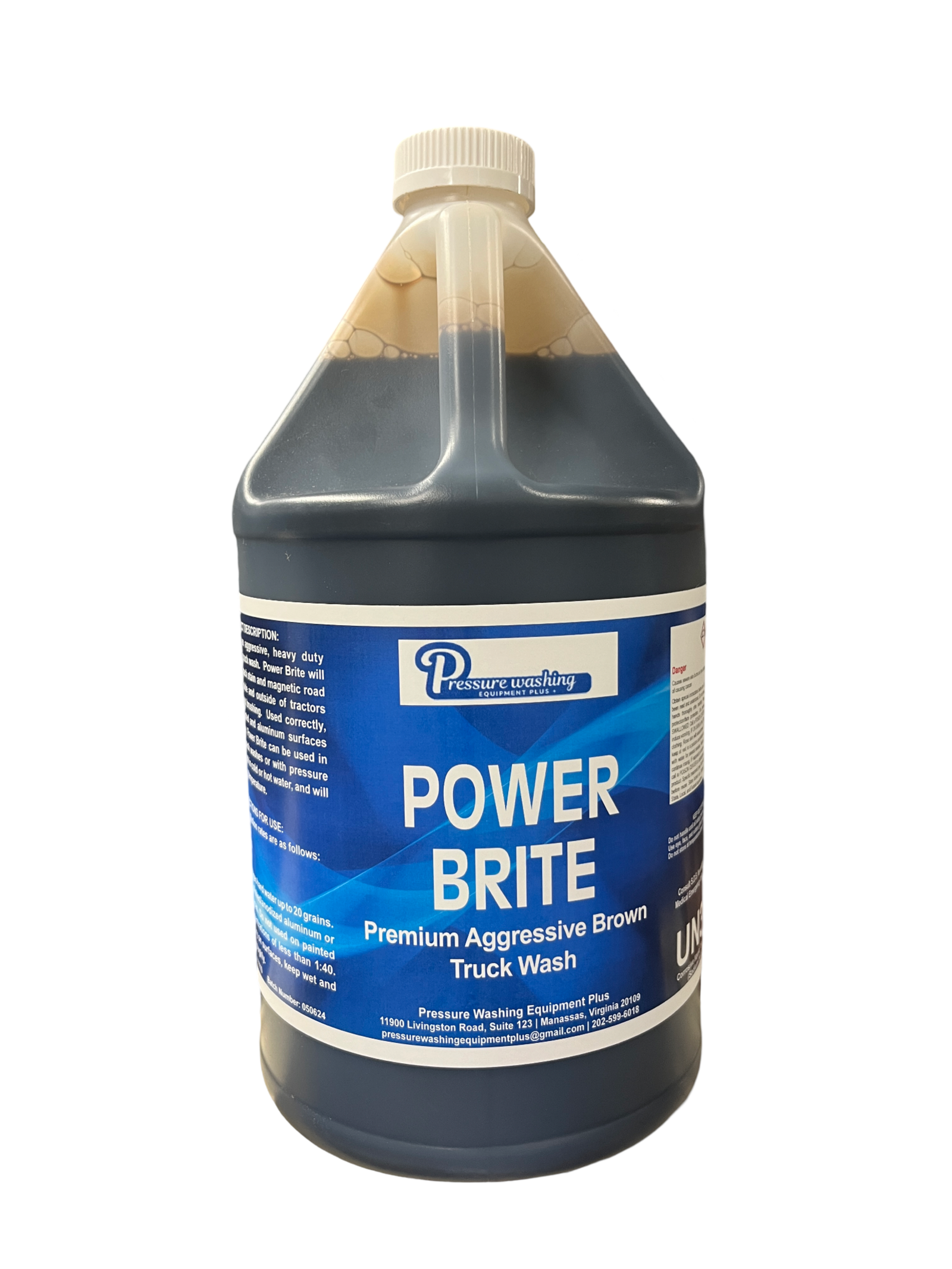 Power Brite 1 Gallon ITD 11110-01 Aggressive Brown Truck Wash Concentrate