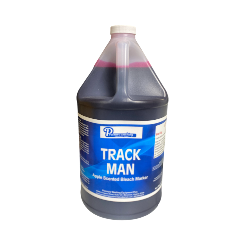 Track Man gallon bottle apple scented bleach marker for soft washing