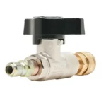 Veloci Plated 3/8" Brass Ball Valve w/QC Installed