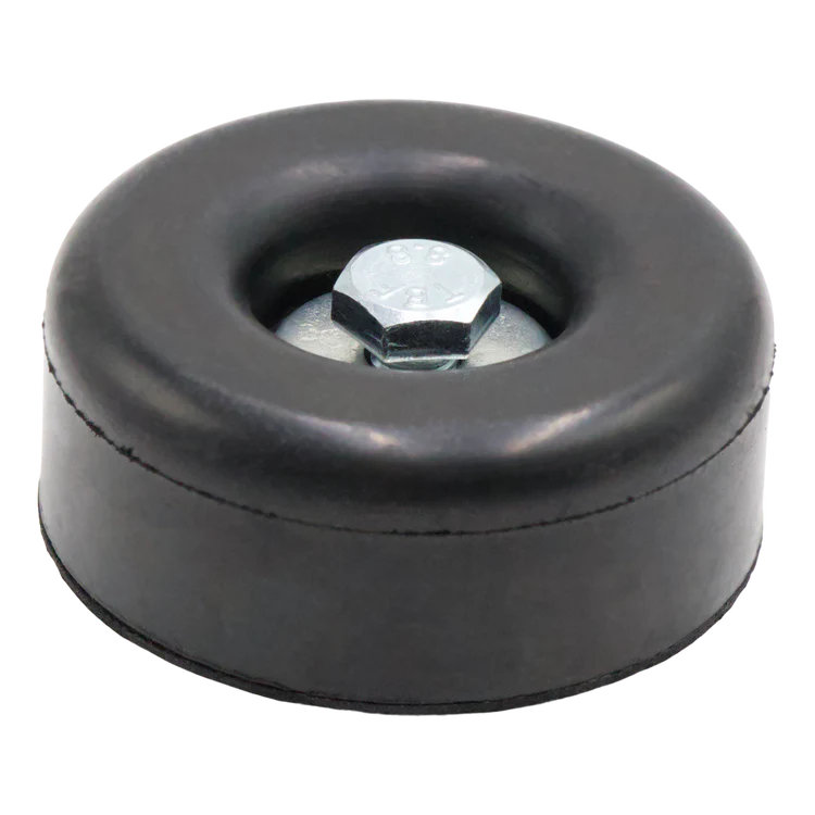 FOOT, RUBBER 2.5"x1" W/NUT, BOLT & WASHER (HOCKEY