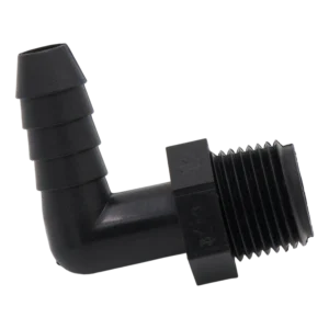 POLY ELBOW 3/8 MPT X 3/8 HOSE BARB