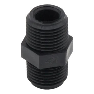 POLY NIPPLE 1/4 MPT X 1/4 MPT