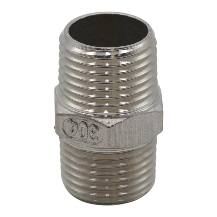 304SS HEX NIPPLE 1" MPT 150#