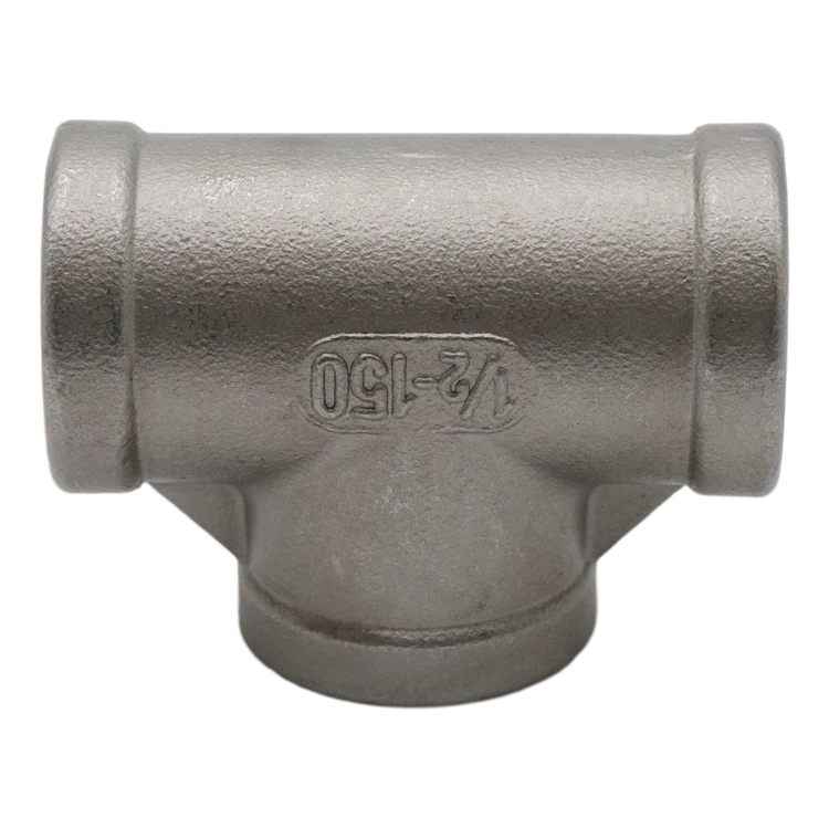 304SS TEE 1/2FPT X 1/2FPT X 1/2FPT 150#